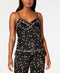 INC International Concepts Sleep Camisole Tank Black Starry Night- XXXL