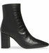 AQUATALIA Posey Water Resistant Croc Embossed Bootie $575 Black - US Size 7.5 M