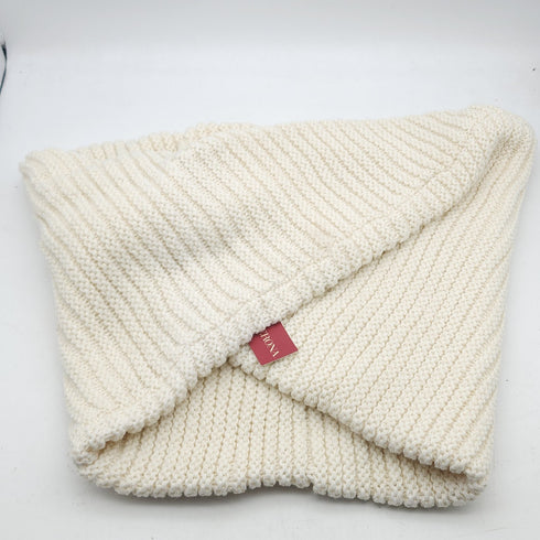 MERONA Chunky Knit Gray Infinity Scarf White New