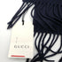 Gucci Scarf Navy Blue Red Sequin Loved Silk Cashmere Blend Fringe - New