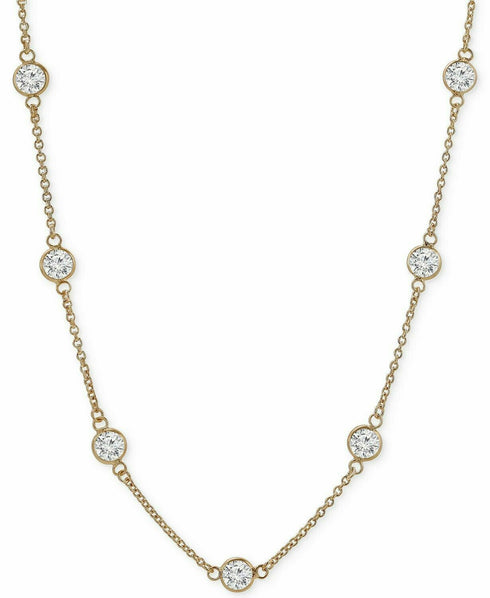 Giani Bernini Cubic Zirconia Necklace 18k Rose Gold-Plated Sterling Silver $110