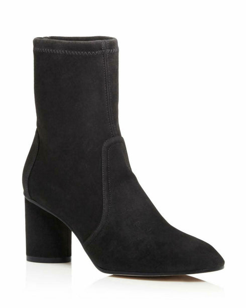 Stuart Weitzman Women's Margot Booties Dolce Luxe Suede $575 Black Size 6.5 M