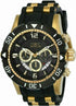 Invicta Men's Pro-Diver 23702 Black/Gold Tone 50MM Case Chronograph Watch W CASE