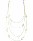 RACHEL Rachel Roy Gold-Tone Open Leaf 21" Multi-Strand Necklace