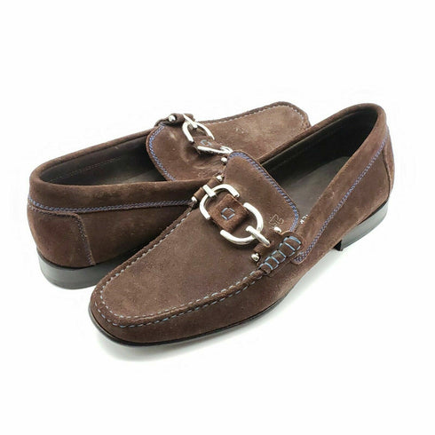 Donald J Pliner Mens Dacio Suede Slip-On Expresso Size 7M