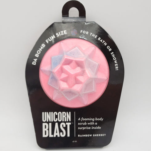 Da Bomb Bath Fizzers Unicorn Blast Foaming Body Scrub - 4oz Surprise Inside