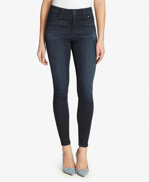 Skinnygirl High Rise Skinny Jeans Dark Blue Dorset Size 32 (US 14)