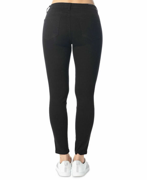 Almost Famous Juniors' High-Rise Destructed Skinny Ankle Jeans Black Size7