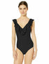 Jessica Simpson Women's One-Piece Ruffle Shoulder New - Large $98