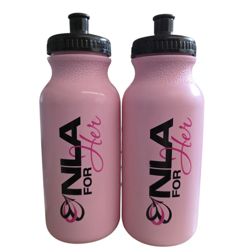 NLA for Her Pink 20oz pull top drink water bottles (2 Pack)