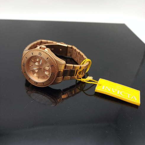 Invicta Women's 21684 Angel Analog Display Quartz Rose Gold Watch