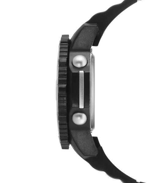 I.N.C. Men's Digital Black Silicone Strap Watch 46mm, Black