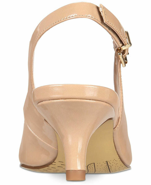 Bella Vita Scarlett II Kitten-Heel Slingback Pumps Nude size 8W