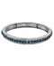 1928 Jewelry Silver-tone Sapphire Crystal Stretch Bracelet 2.5" New