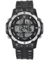 I.N.C. Men's Digital Black Silicone Strap Watch 46mm, Black