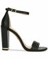 Kenneth Cole New York Women's Milena Ankle Strap Sandal Heel In Leather Black