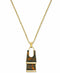 Alfani Gold-Tone Tortoise-Look Rectangle Pendant Necklace, 34" + 2" extender