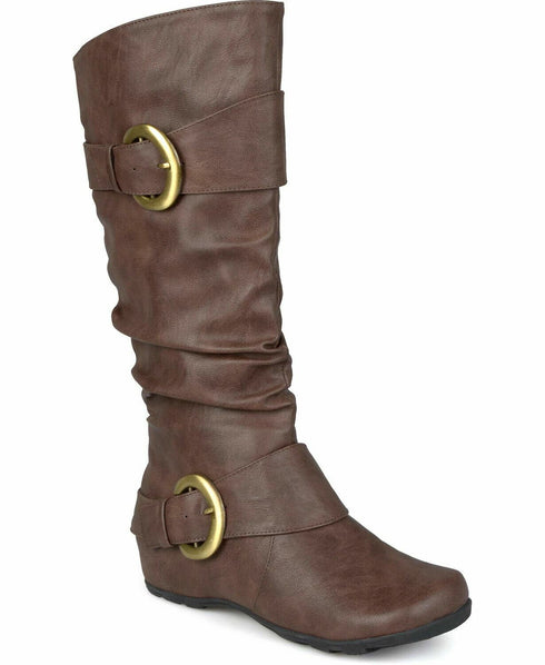 Journee Collection Women's Paris Boot Brown Size 7.5M