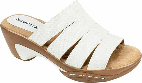 Women's Rialto Valora Comfort Clog Sandals White Size 9M