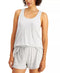 ALFANI Women's Tank & Shorts Pajama Set Pearl Gray Medium