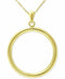 Giani Bernini Circle 18" Pendant Necklace in 18k Gold-Plated Sterling Silver