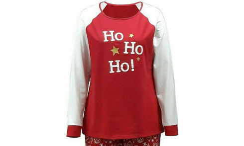 Family Pajamas Women's HO-HO-HO Print Family Pajama Top Size XS