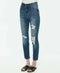 Vanilla Star Juniors' Double-Button High-Rise Skinny Jeans Blue Size 7