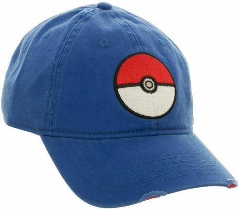 BIOWORLD Pokémon XY Blue Adjustable Dad Snapback Cap Hat