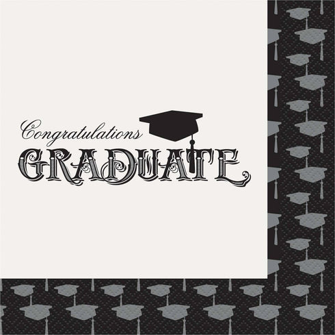 Classic Graduation Paper Luncheon Napkins, 6.5in, 20ct