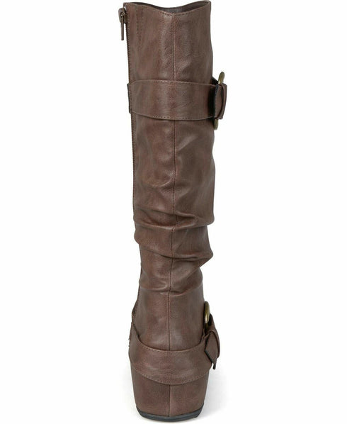 Journee Collection Women's Paris Boot Brown Size 7.5M