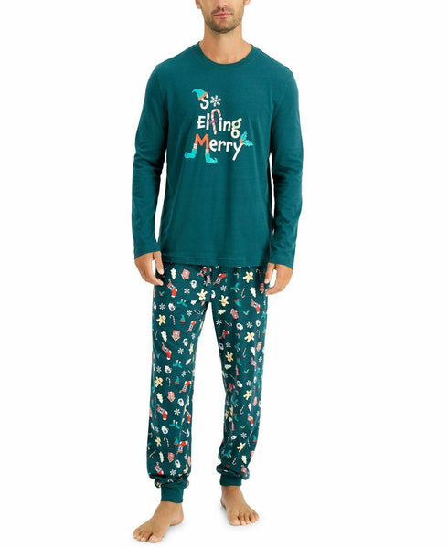 Family Pajamas Mens Matching So Elfing Merry Family Pajama Set Small