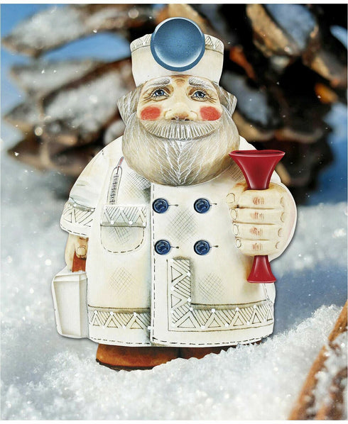 Designocracy Doctor Santa Wooden Decor New