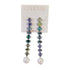 Carolee Crystal & Freshwater Pearl (12mm) Linear Drop Earrings