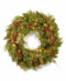 National Tree Company 30" White Pine Wreath - Pine Cones and 100 LED lights $189