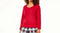 Family Pajamas Women’s Knit Mix It Pajamas Top Red Size 2XL