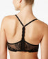 Natori Feathers Contour Underwire T-Back Black Women's Bra Size 32DD