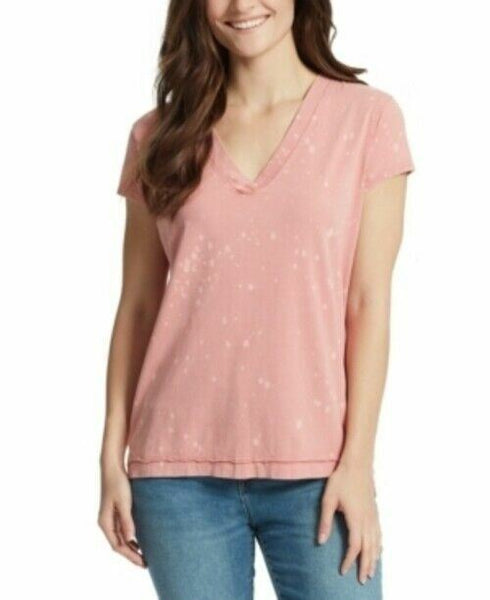 WILLIAM RAST Splatter Cotton T-Shirt Pink Size XL