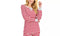 Family Pajamas Womens Striped Waffle-Knit Pajama Top Size Large