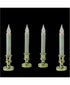Northlight Set of 4 LED Flickering Window Christmas Candle Lamp with Timer 8.5"