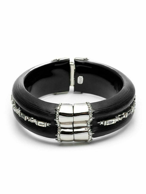 Women's Alexis Bittar Winter Paisley Crystal Baguette Hinged Bangle