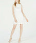 Laundry by Shelli Segal Women Dress White Size 12 Sheath Fringe