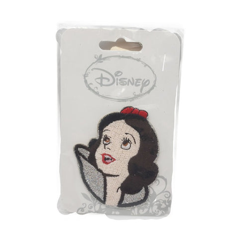 Disney Snow White Glitter Embroidered Iron On Patch 2.5" x 2"