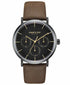 Men's Kenneth Cole Classic Day-Date Multifunction Leather Strap Watch KC50207002