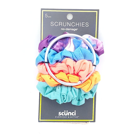 Scunci Everyday & Active No Damage Scrunchies - 5pk