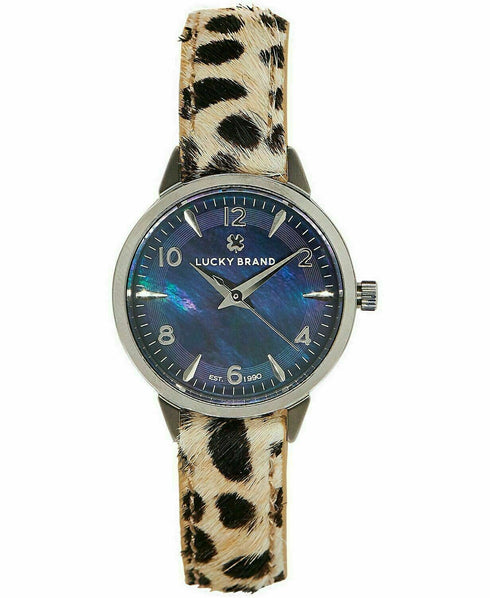 Lucky Brand Women's Torrey Mini Leopard Leather Strap Watch 28mm