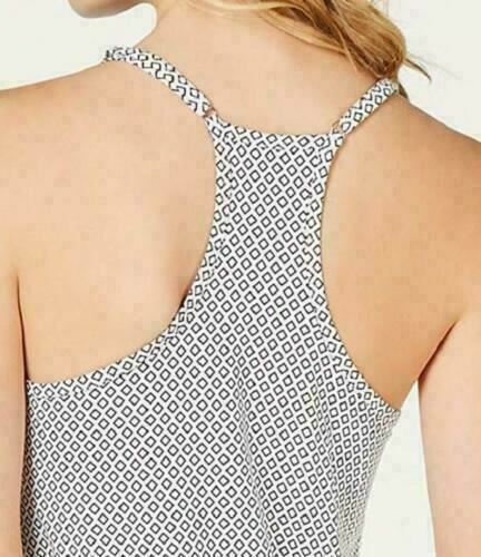 Alfani Ultra Soft Positive-Negative Geo Diamond Printed Pajama Top, Size XXL