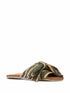 BROTHER VELLIES Burkina Striped Sandal Green Size 10M