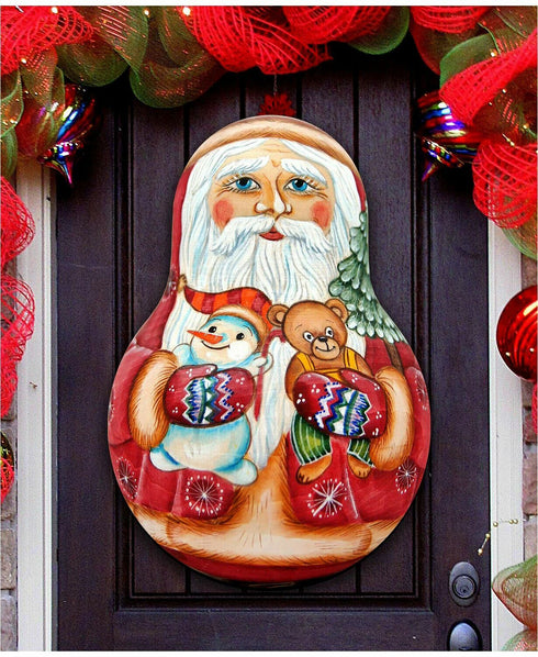 Designocracy Santa Doll Door Hanger New