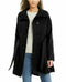 Madden Girl Juniors' Belted Skirted Coat Black Size Small