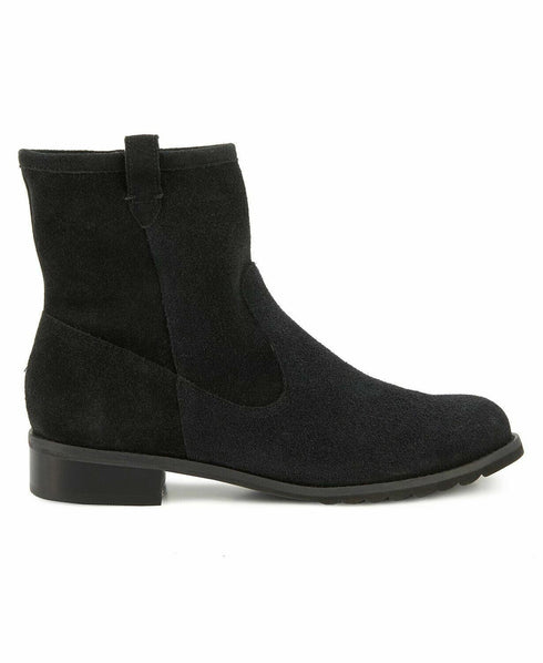 Walking Cradles Women's Kimber Ankle Bootie - Black Suede - 9 M